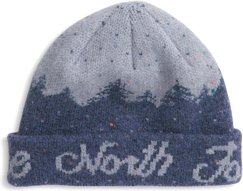 Cabin Mountainscape Beanie - lunar blue / blue flax 1