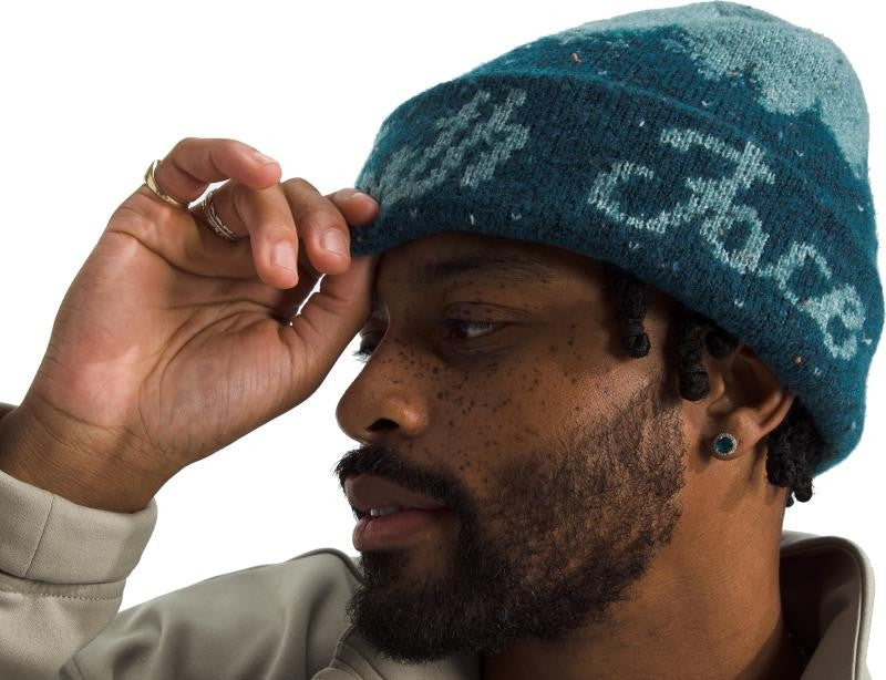Cabin Mountainscape Beanie - midnight petrol / algae blue 1
