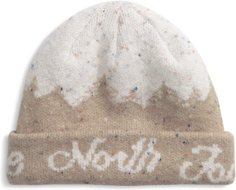 Cabin Mountainscape Beanie - mushroom grey / white dune 1