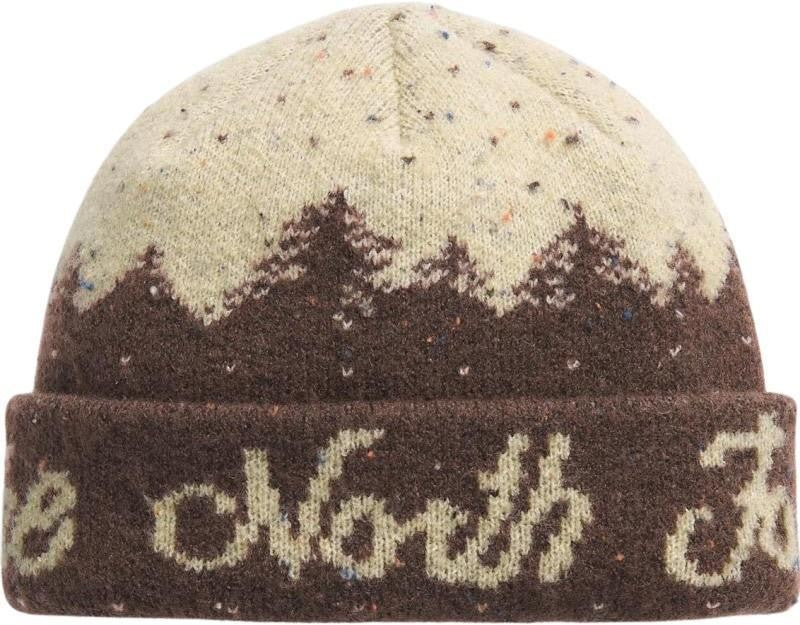 Cabin Mountainscape Beanie - smokey brown / gravel 1