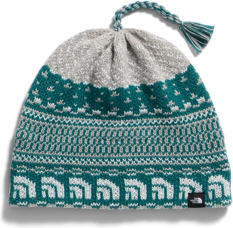 Cabin Ski Tuke - pacific teal jacquard / tassel 1