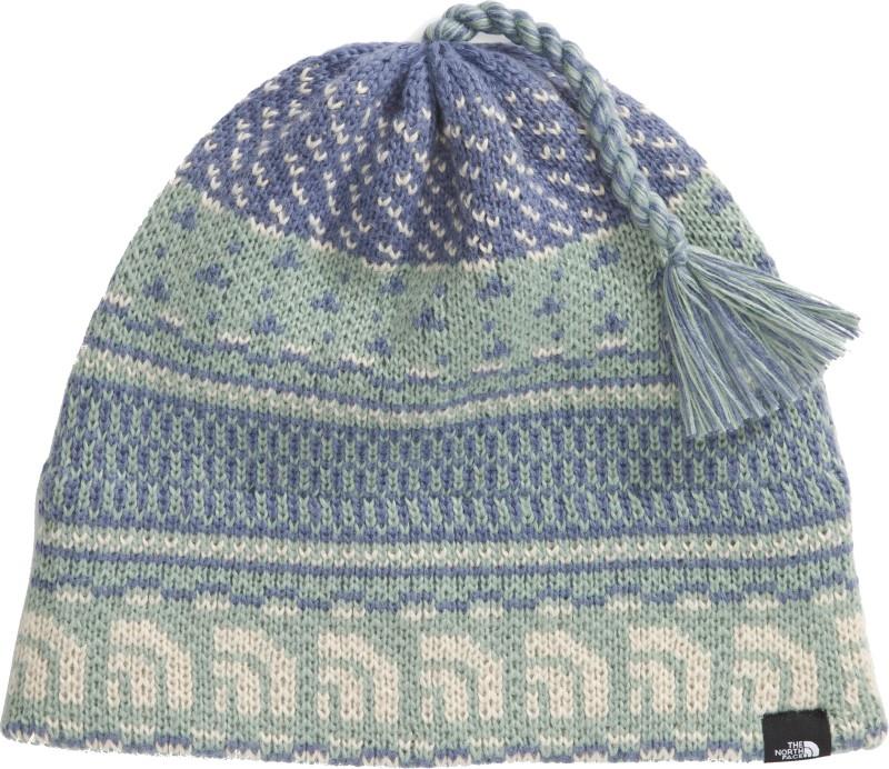 Cabin Ski Tuke - slate moss jacquard / tassel 1