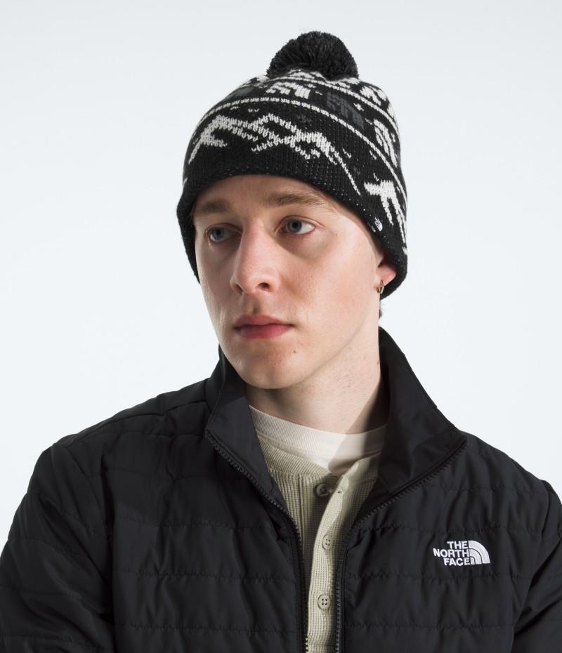 Cabin Ski Tuke - tnf black jacquard / pom 1