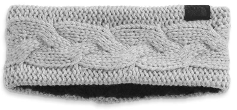 Cable Minna Earband - Womens - TNF Light Grey Heather 1