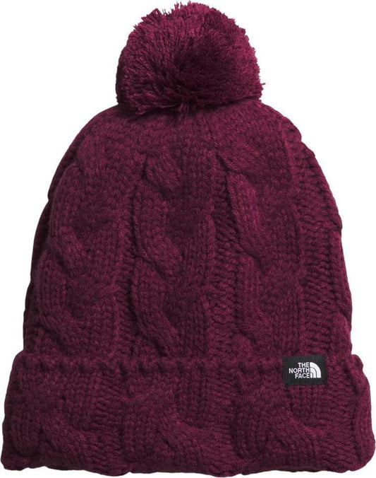 Cable Minna Pom Beanie - Boysenberry 1