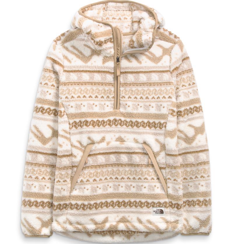 Campshire Pullover Hoodie 2.0, Printed - Womens - Gardenia White TNF Mountain Fairisle Print 1