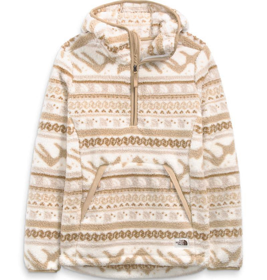 Campshire Pullover Hoodie 2.0, Printed - Womens - Gardenia White TNF Mountain Fairisle Print 1