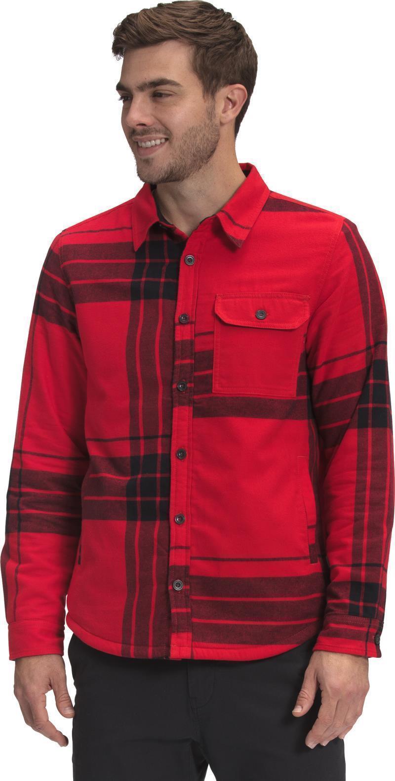 Campshire Shirt - Mens - TNF Red Heritage Medium Two Color Plaid / Bleached 1