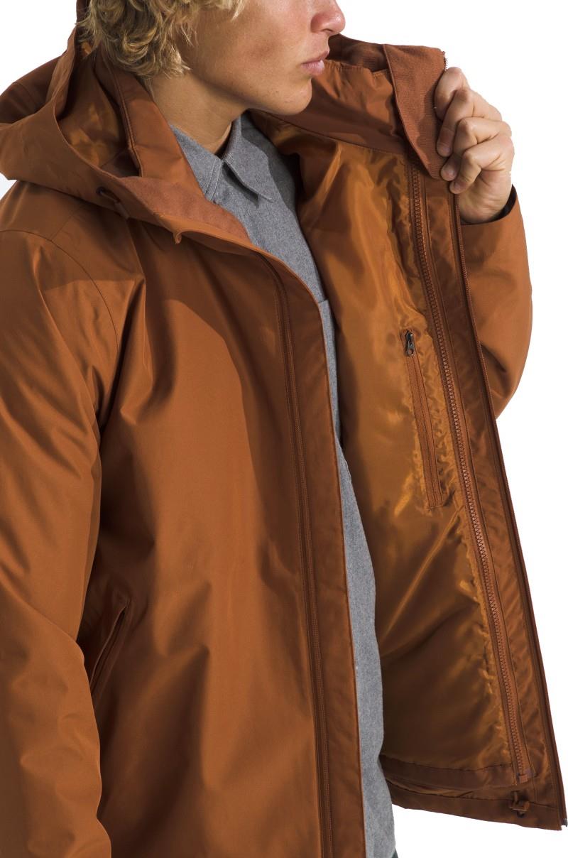 Carto Mono Triclimate Hooded Jacket - Mens - burnt umber 1