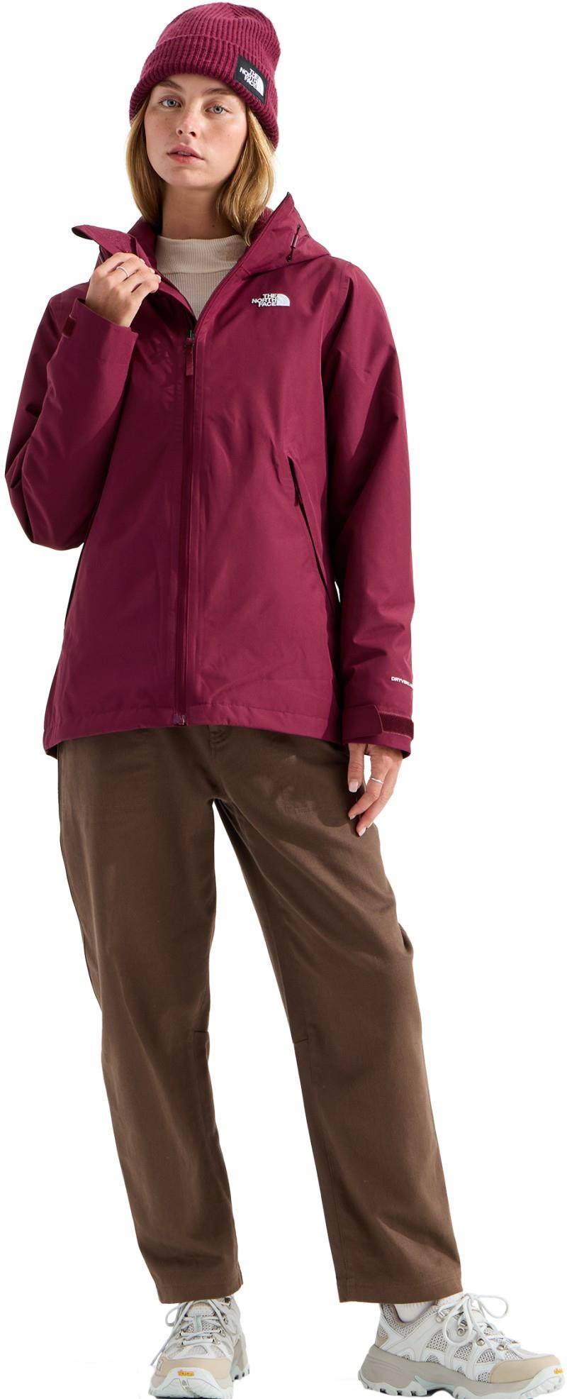 Carto Mono Triclimate Hooded Jacket - Womens - burgundy crush 1