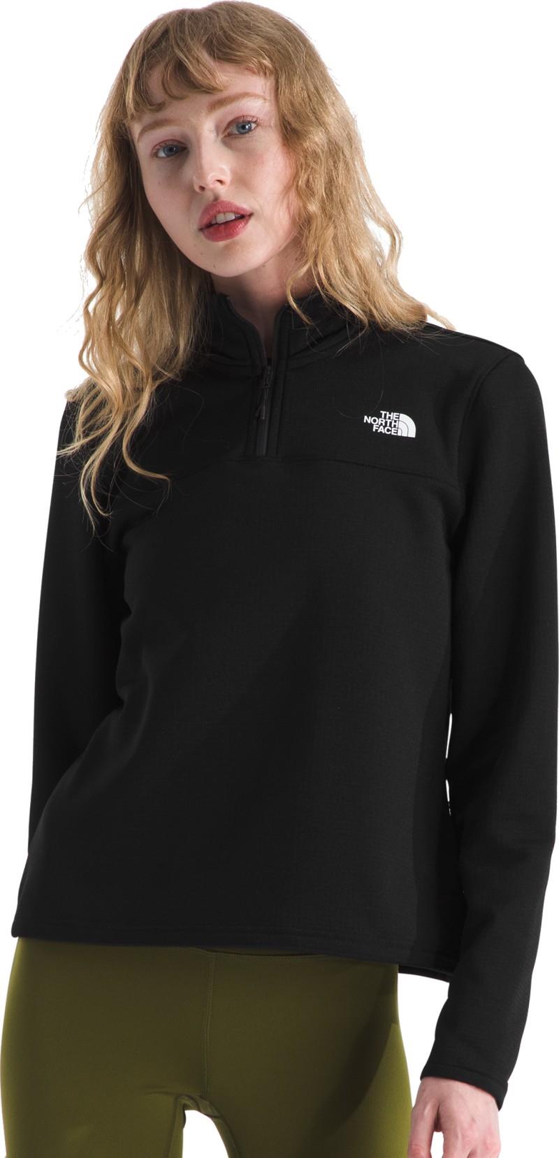 Cedar Trail Grid Fleece 1/4 Zip Jacket - Womens - tnf black 1