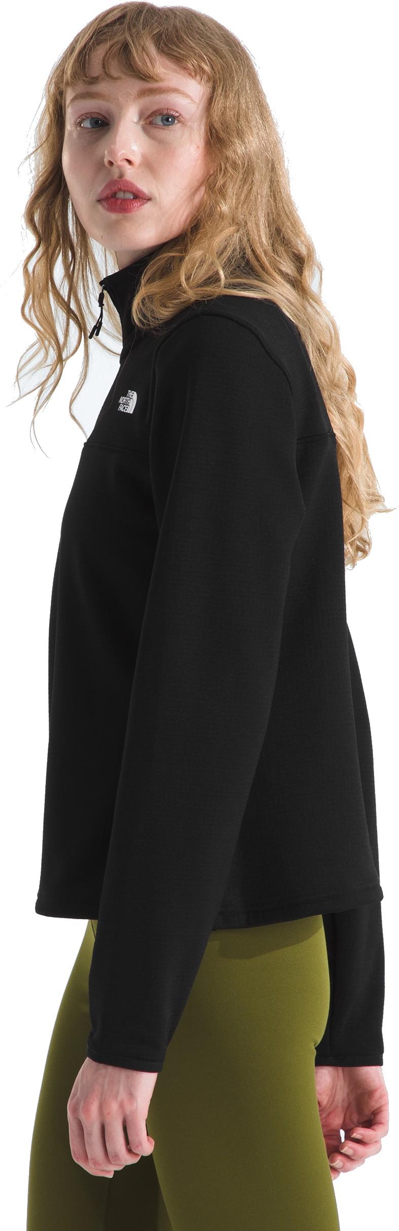 Cedar Trail Grid Fleece 1/4 Zip Jacket - Womens - tnf black 1