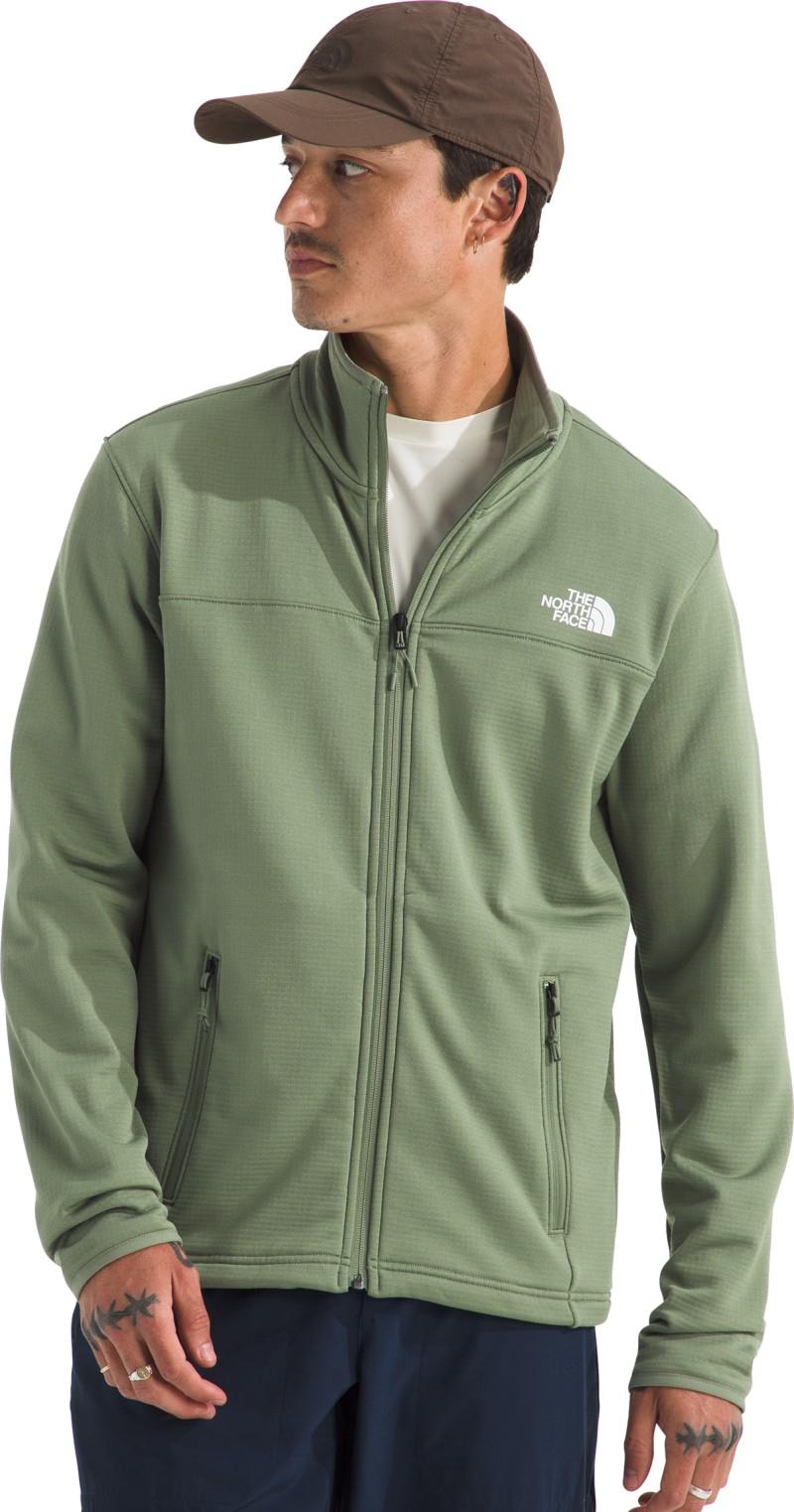 Cedar Trail Grid Fleece Full Zip Jacket - Mens - bark mist 1