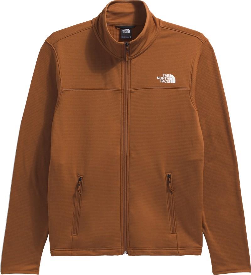 Cedar Trail Grid Fleece Full Zip Jacket - Mens - burnt umber 1