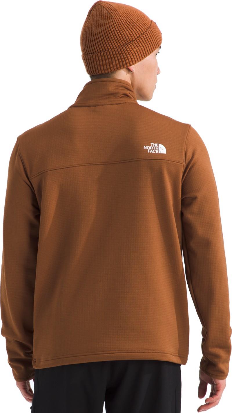 Cedar Trail Grid Fleece Full Zip Jacket - Mens - burnt umber 1