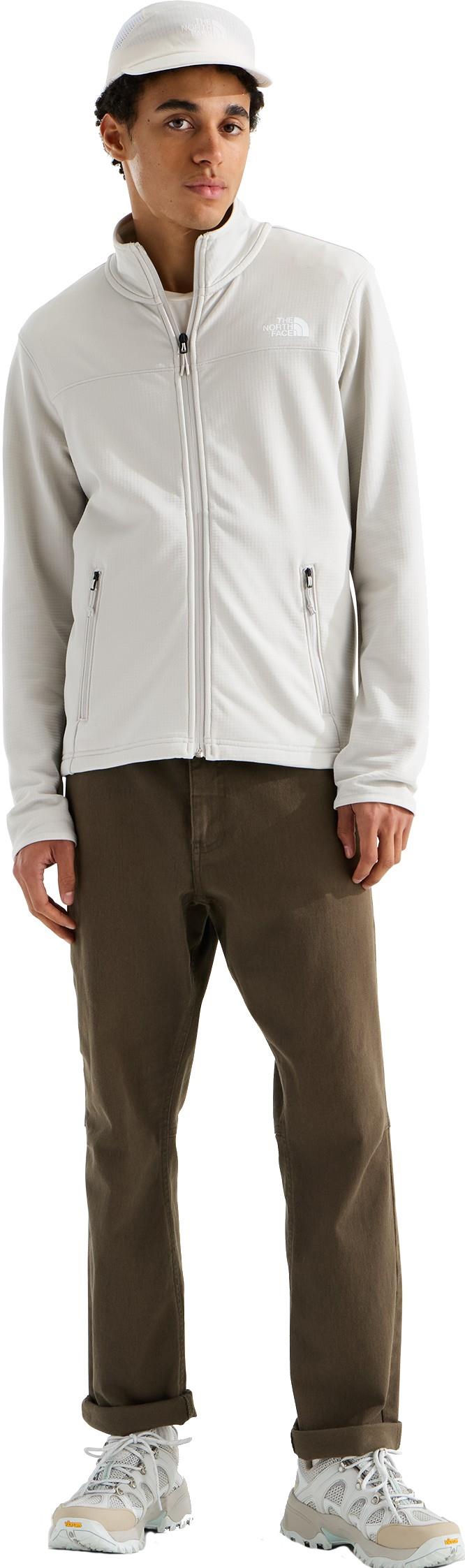 Cedar Trail Grid Fleece Full Zip Jacket - Mens - cumulus cloud 1