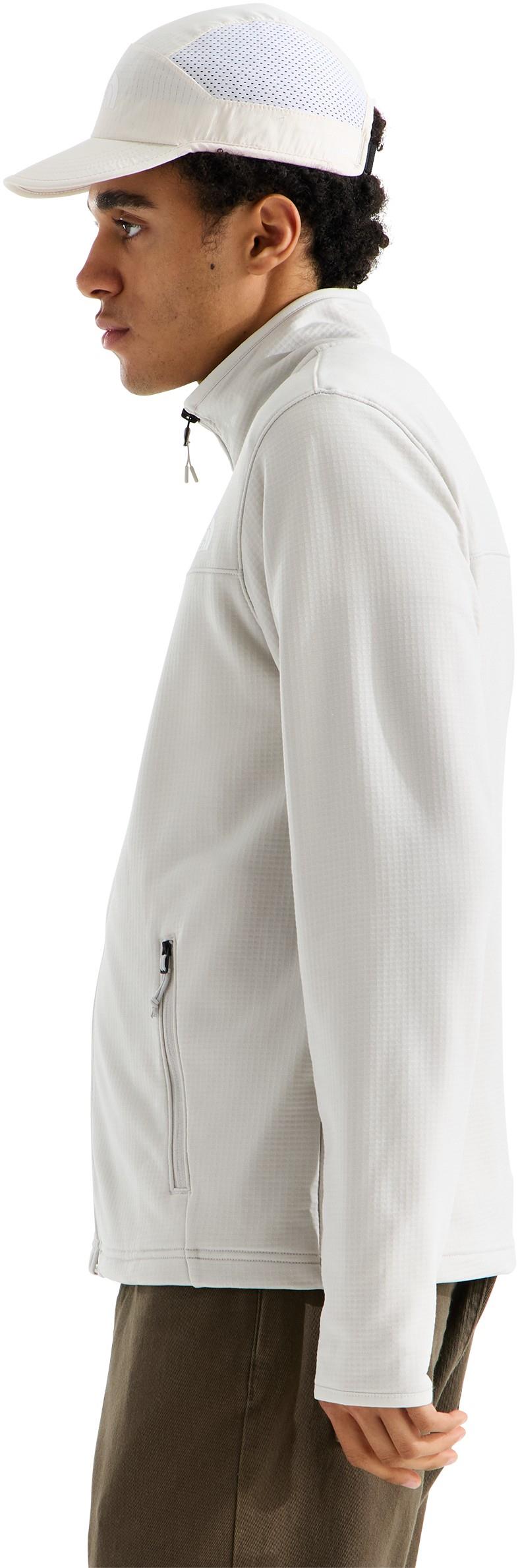 Cedar Trail Grid Fleece Full Zip Jacket - Mens - cumulus cloud 1