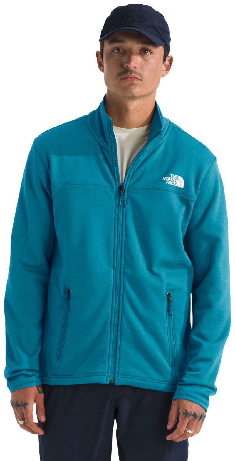 Cedar Trail Grid Fleece Full Zip Jacket - Mens - dusk blue 1