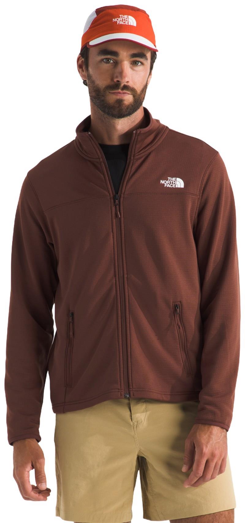 Cedar Trail Grid Fleece Full Zip Jacket - Mens - ember soil 1