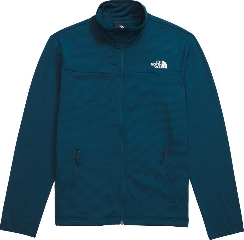 Cedar Trail Grid Fleece Full Zip Jacket - Mens - midnight petrol 1