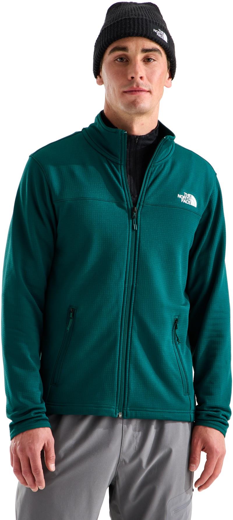Cedar Trail Grid Fleece Full Zip Jacket - Mens - pacific teal 1