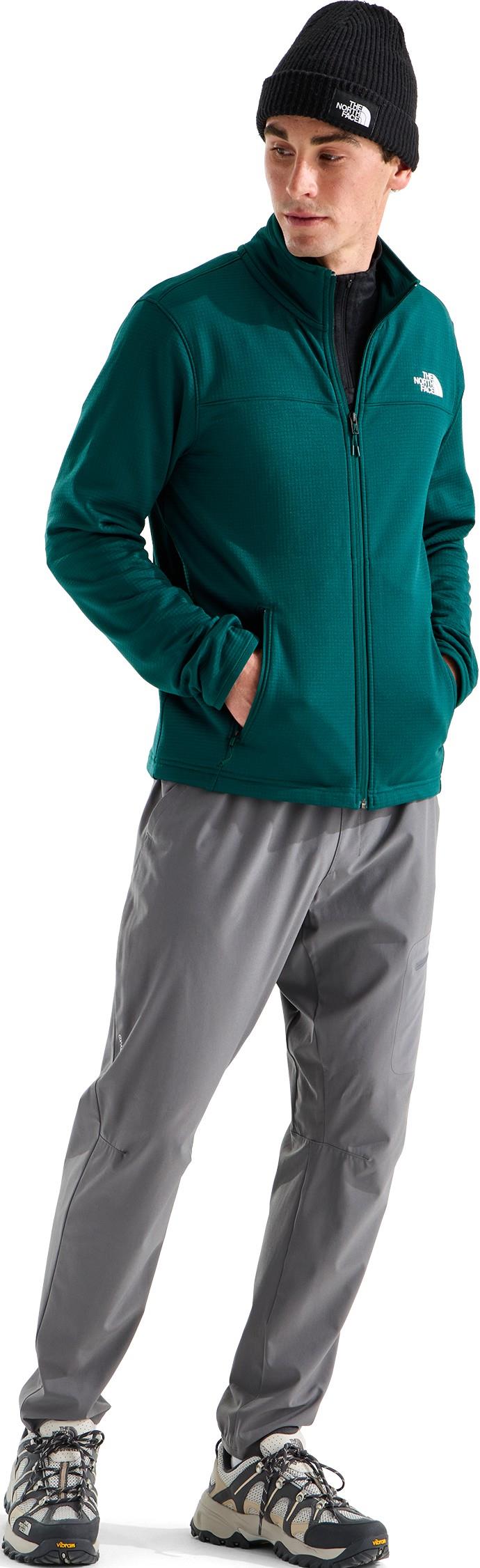 Cedar Trail Grid Fleece Full Zip Jacket - Mens - pacific teal 1