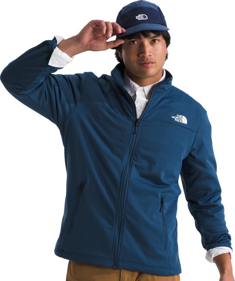 Cedar Trail Grid Fleece Full Zip Jacket - Mens - shady blue 1
