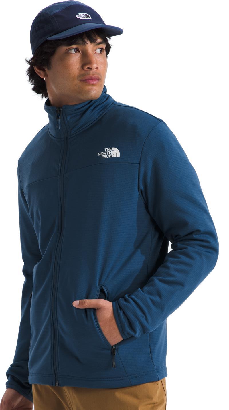 Cedar Trail Grid Fleece Full Zip Jacket - Mens - shady blue 1