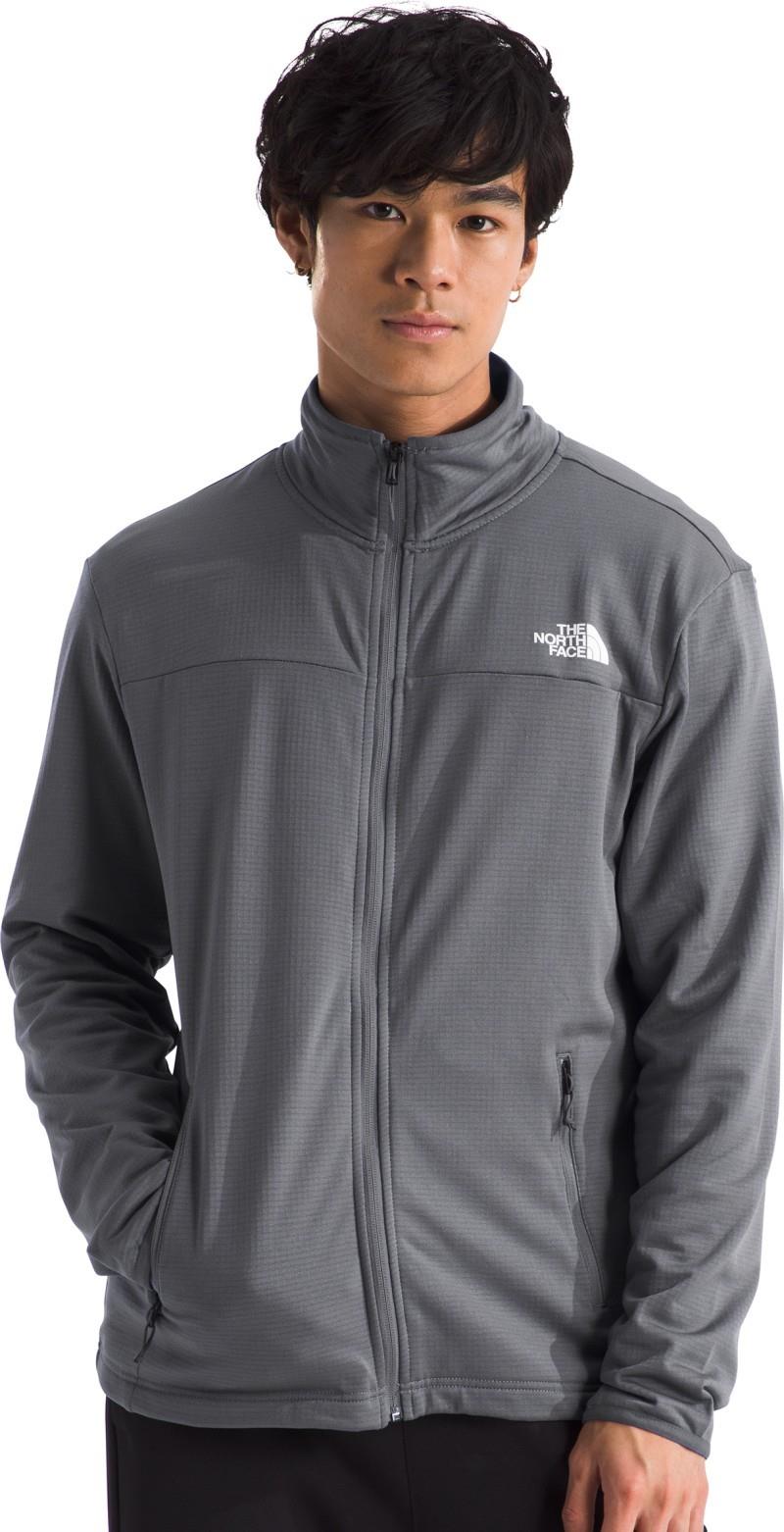 Cedar Trail Grid Fleece Full Zip Jacket - Mens - smoked pearl 1
