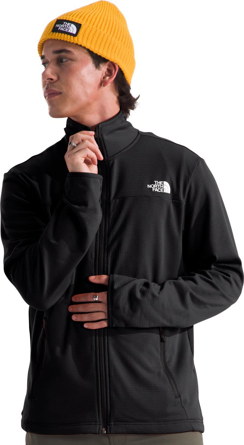 Cedar Trail Grid Fleece Full Zip Jacket - Mens - tnf black 1