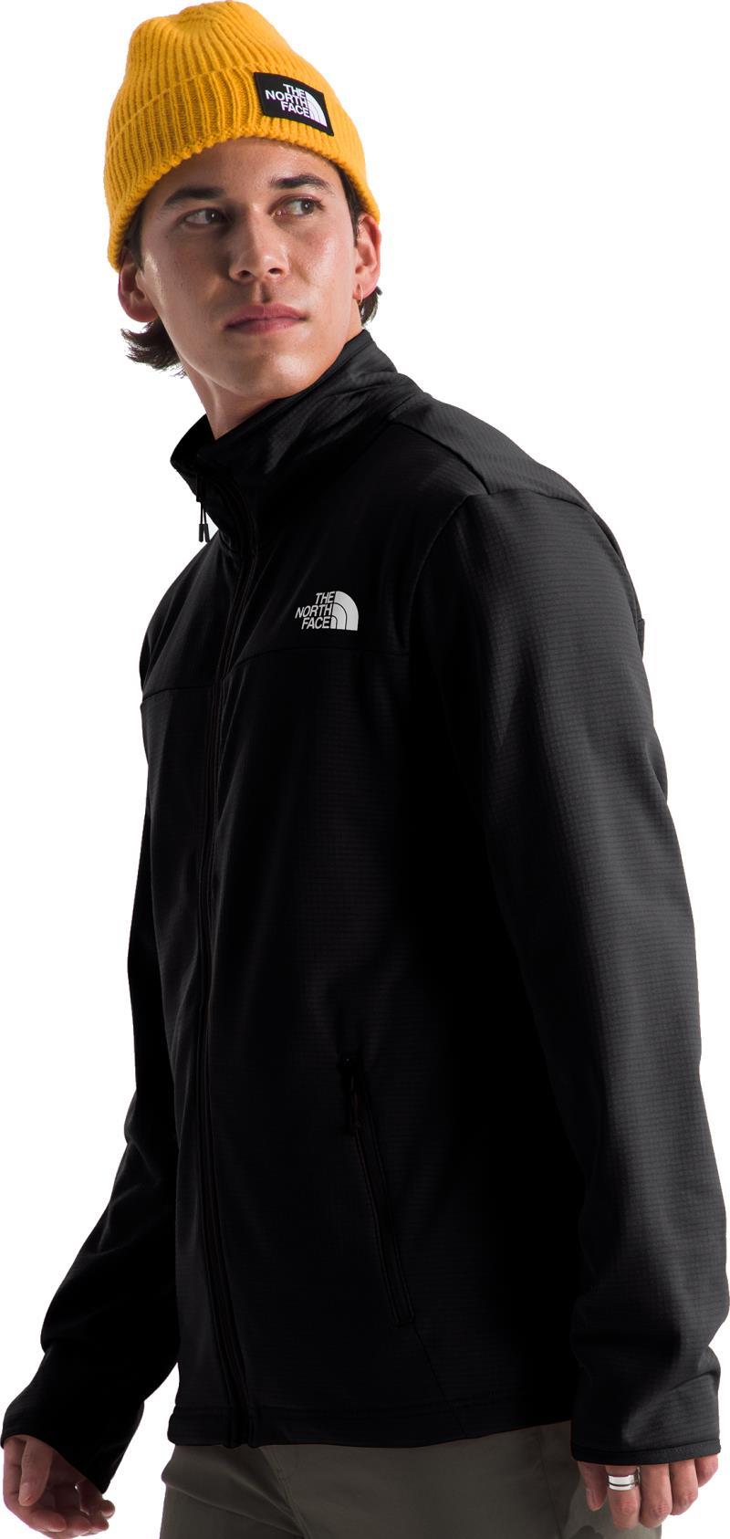 Cedar Trail Grid Fleece Full Zip Jacket - Mens - tnf black 1