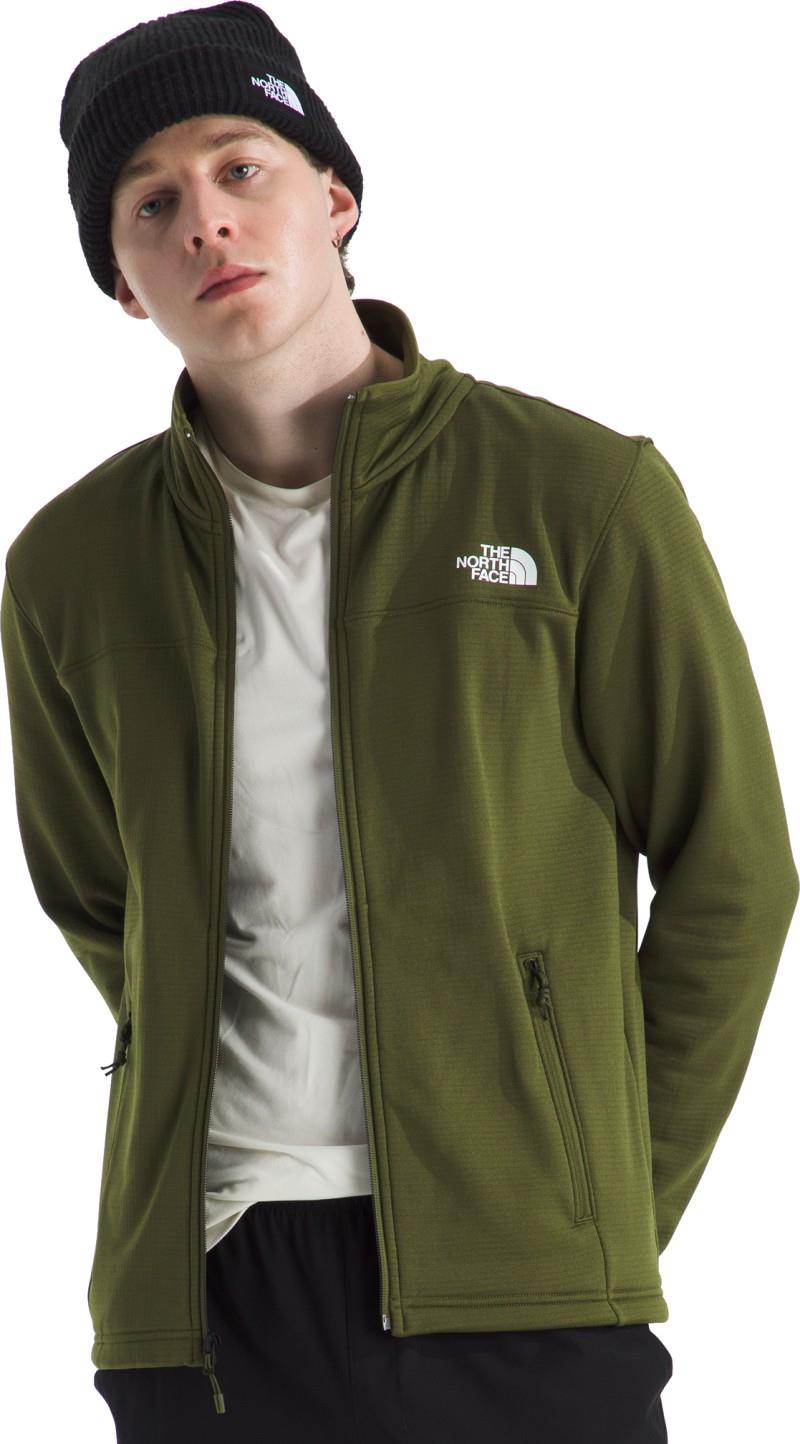 Cedar Trail Grid Fleece Full Zip Jacket - Mens - woodland green 1