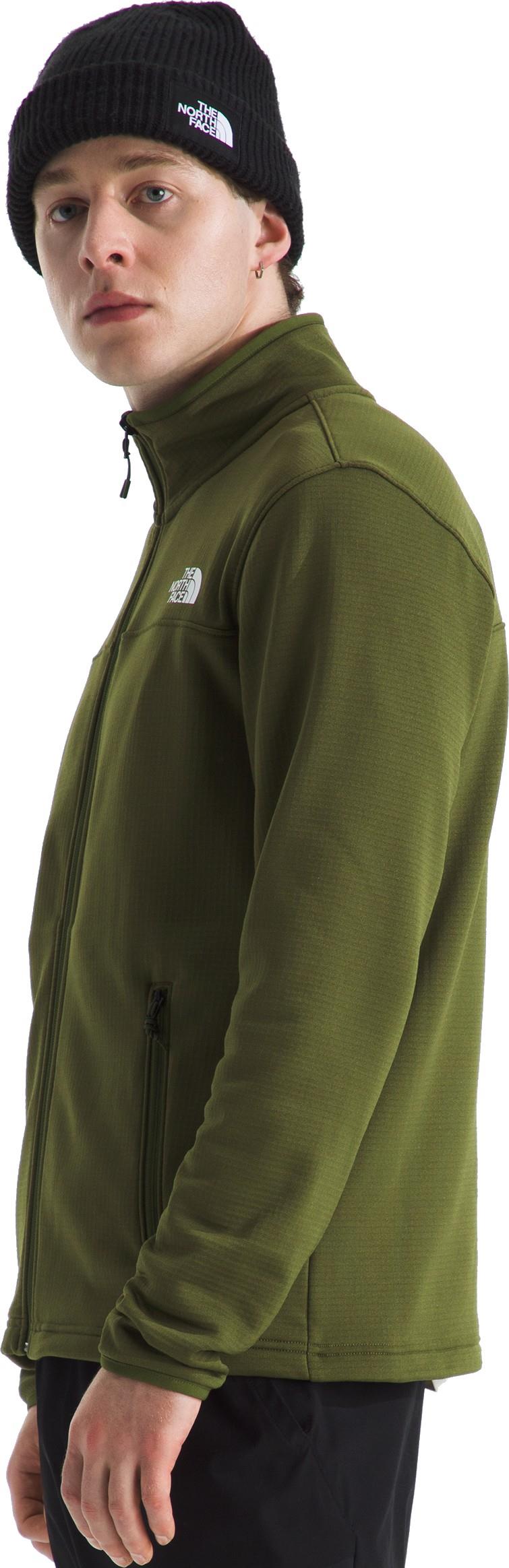 Cedar Trail Grid Fleece Full Zip Jacket - Mens - woodland green 1