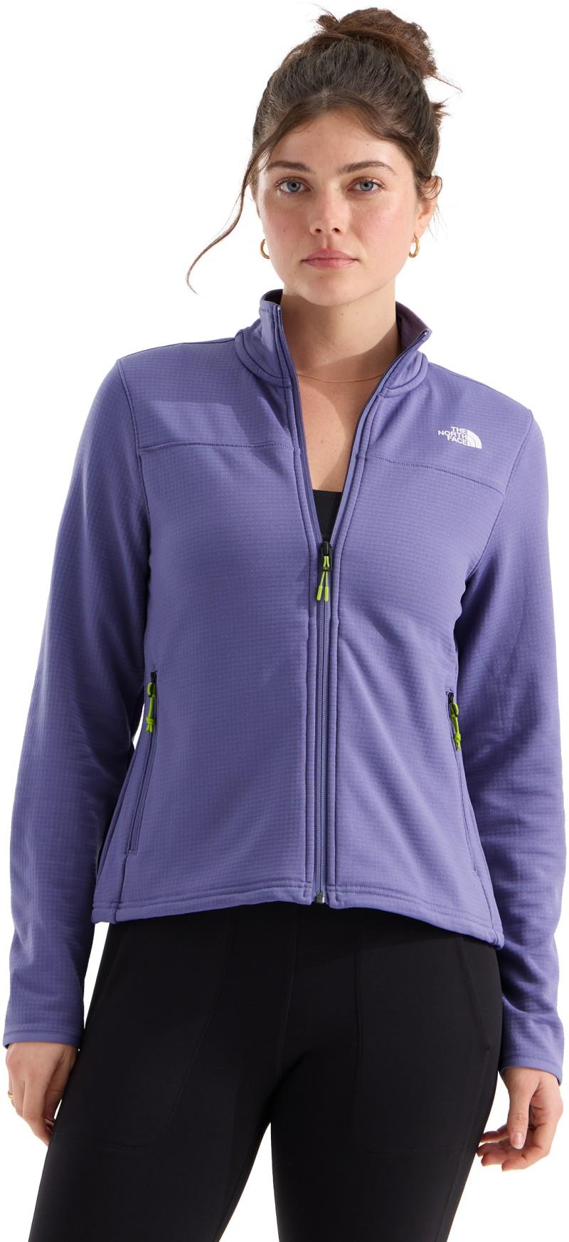 Cedar Trail Grid Fleece Jacket - Womens - grounded plum 1
