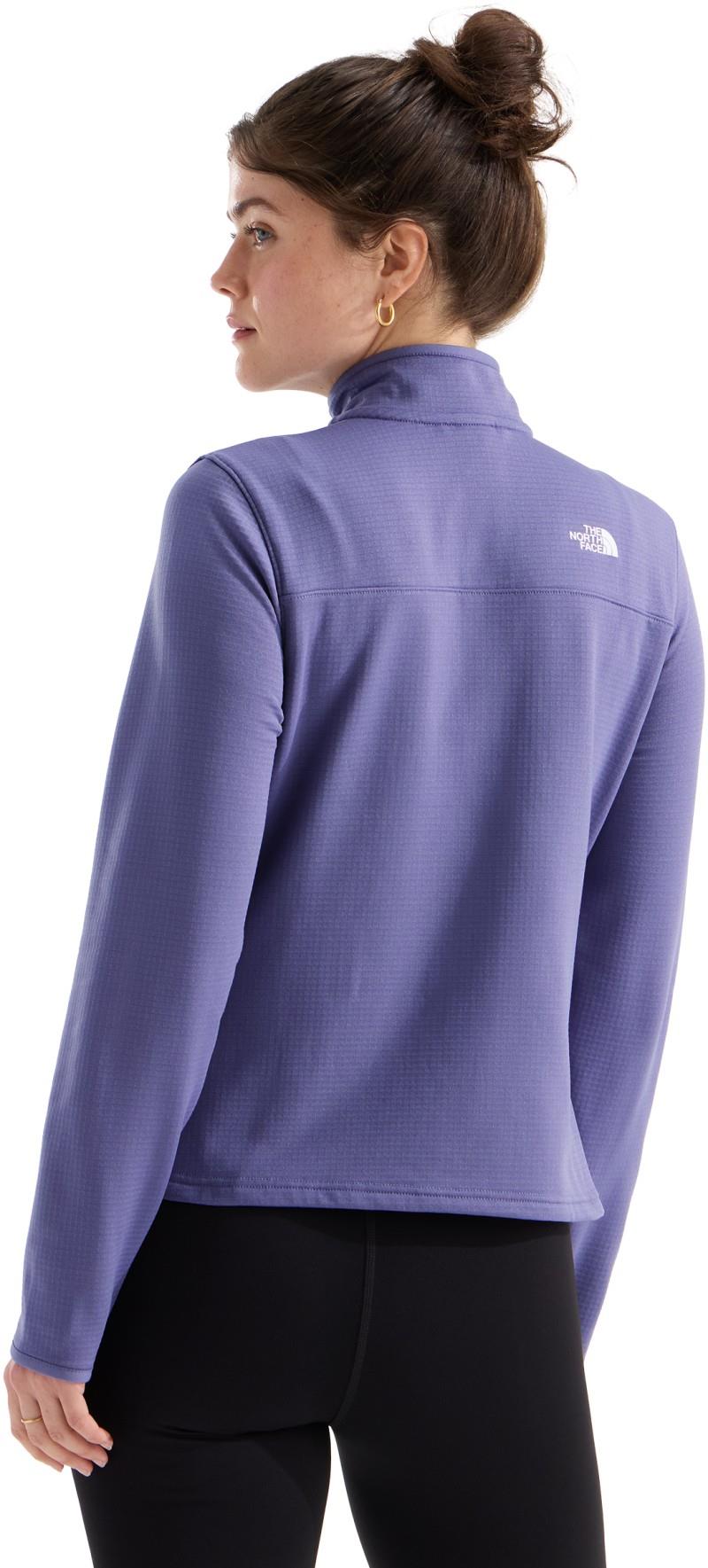 Cedar Trail Grid Fleece Jacket - Womens - grounded plum 1