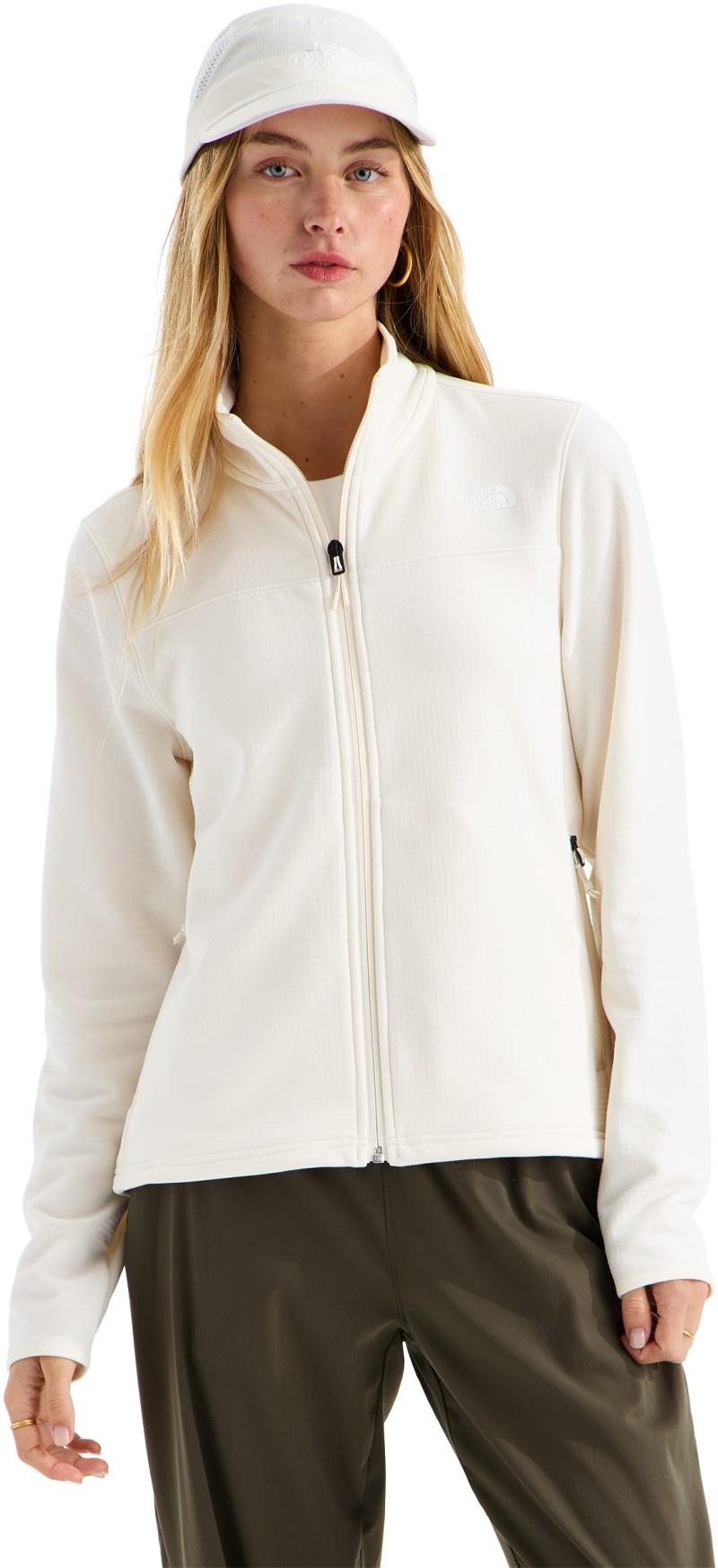 Cedar Trail Grid Fleece Jacket - Womens - white dune 1