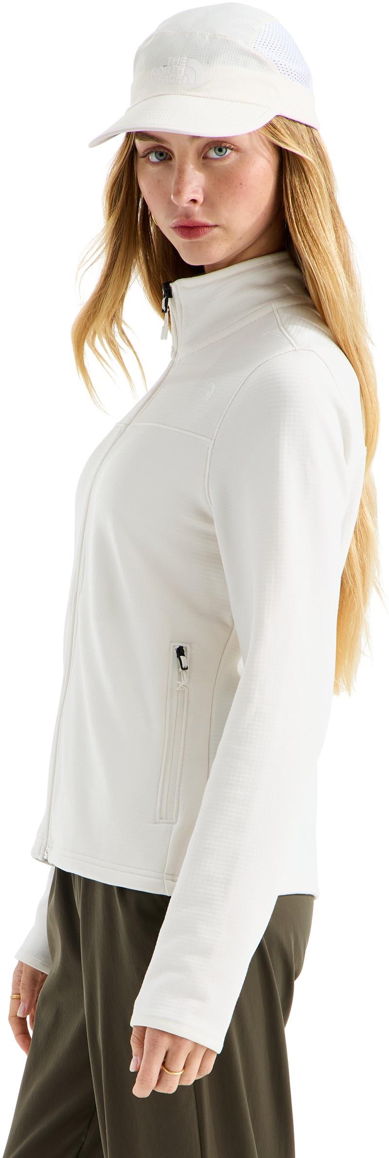 Cedar Trail Grid Fleece Jacket - Womens - white dune 1