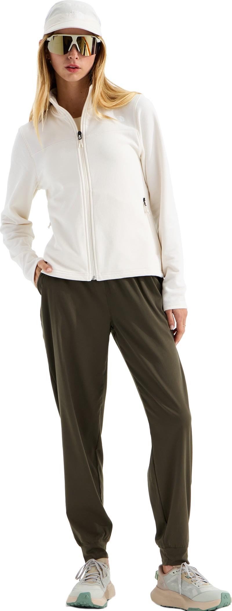 Cedar Trail Grid Fleece Jacket - Womens - white dune 1