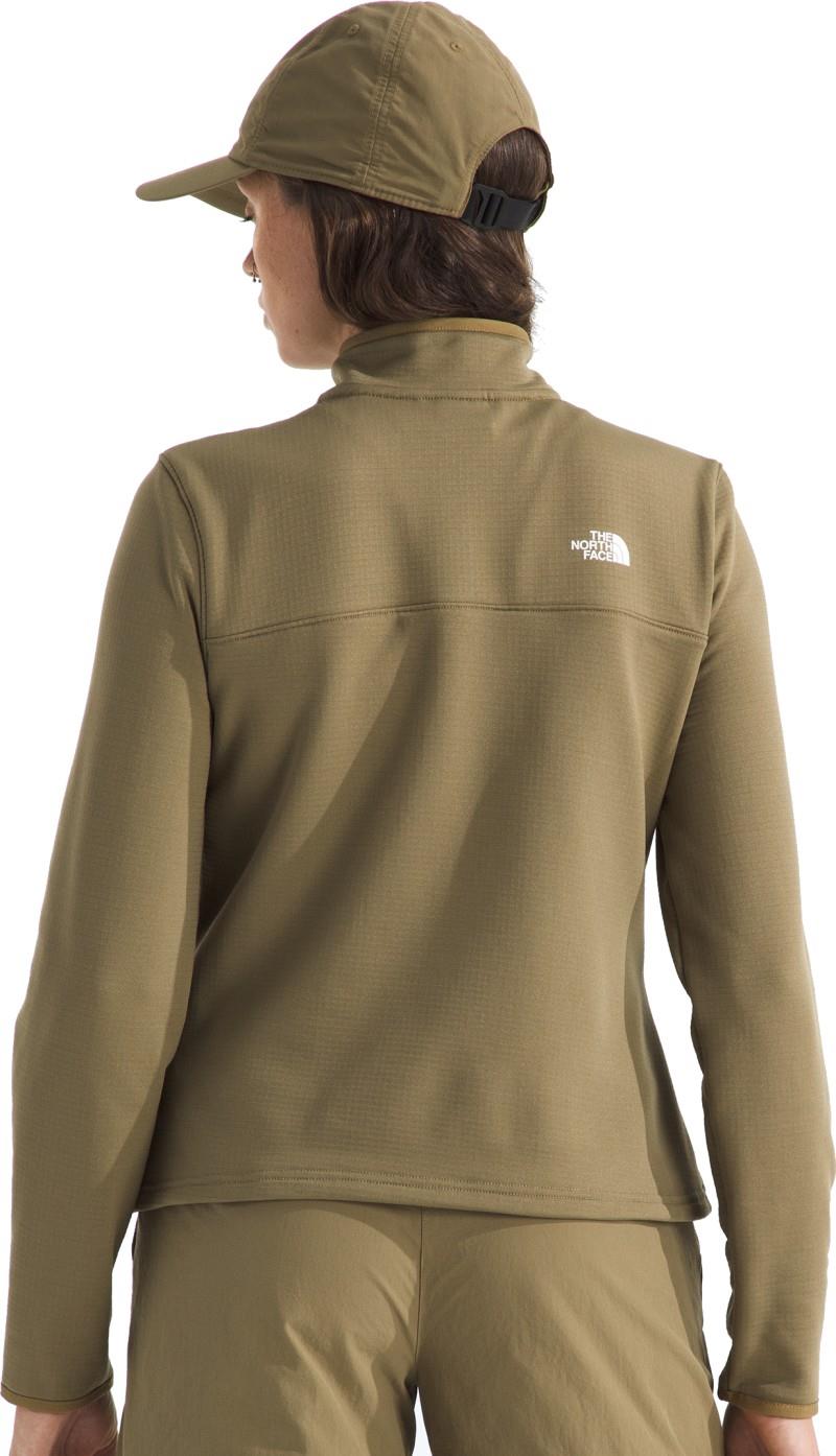 Cedar Trail Grid Fleece Quarter Zip Jacket - Womens - cedar 1