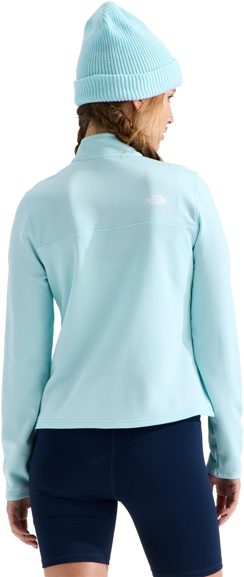 Cedar Trail Grid Fleece Quarter Zip Jacket - Womens - glacier 1
