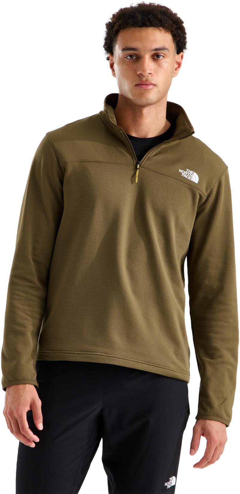 Cedar Trail Grid Fleece Quarter Zip - Mens - caraway seed 1
