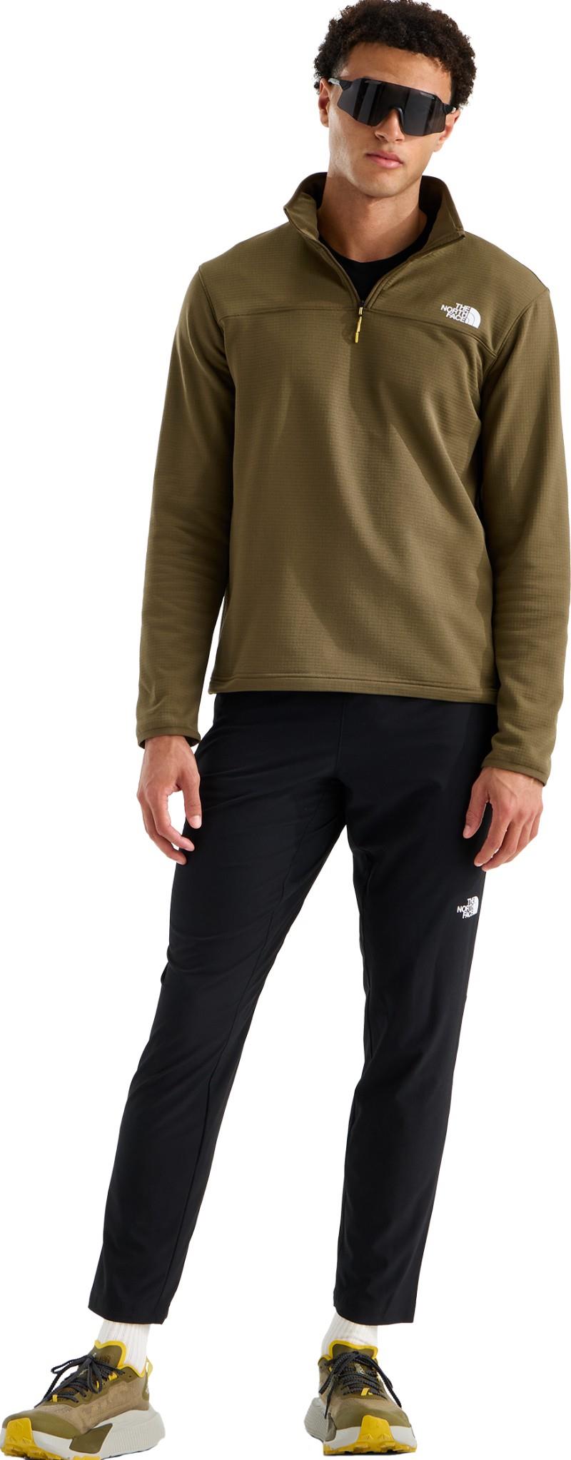 Cedar Trail Grid Fleece Quarter Zip - Mens - caraway seed 1