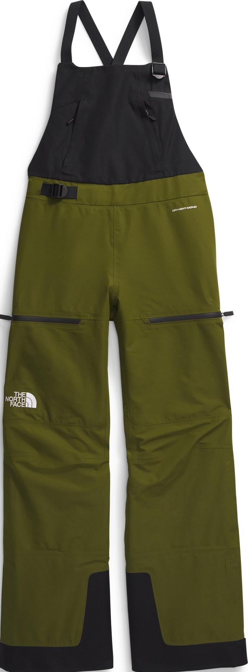 Ceptor Bibs, Long - Womens - forest olive / tnf black 1