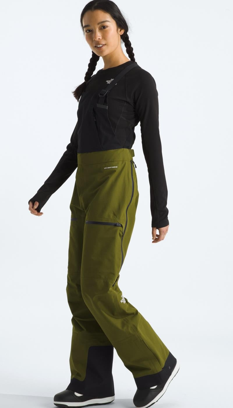 Ceptor Bibs, Long - Womens - forest olive / tnf black 1