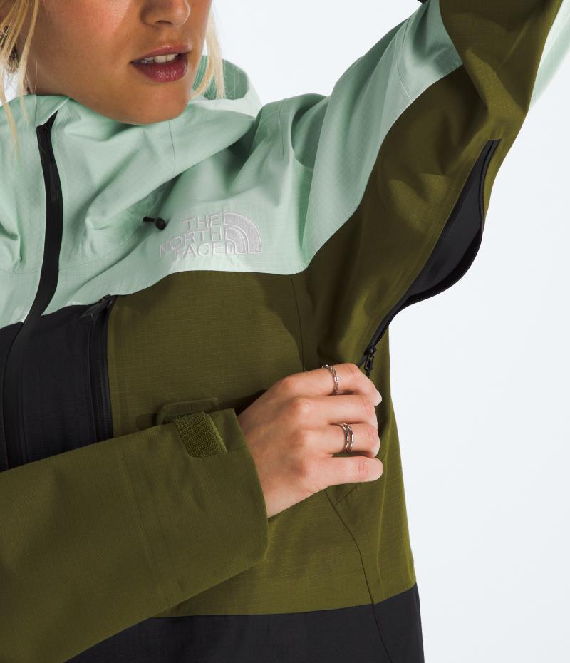Ceptor Jacket - Womens - pale green / forest olive / tnf black 1