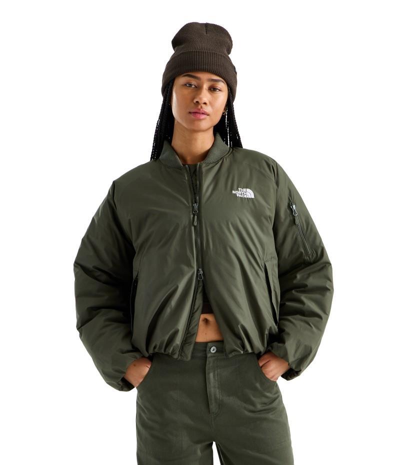 Choqa Bomber Jacket - Womens - new taupe green 1