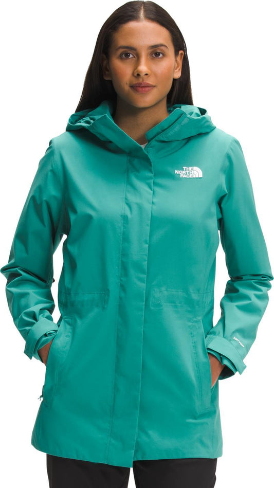 City Breeze Rain Jacket - Womens - Porcelain Green 1