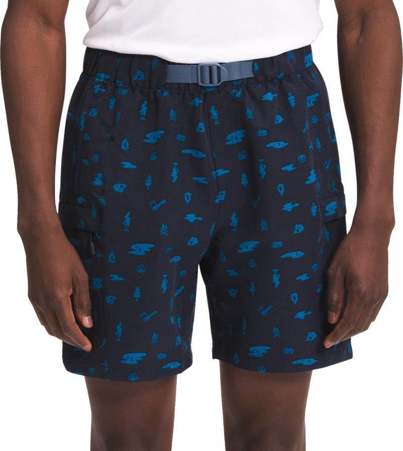 Class V Belted Shorts, Reg - Mens - Aviator Navy Camp Tools Print / Vintage Indigo 1