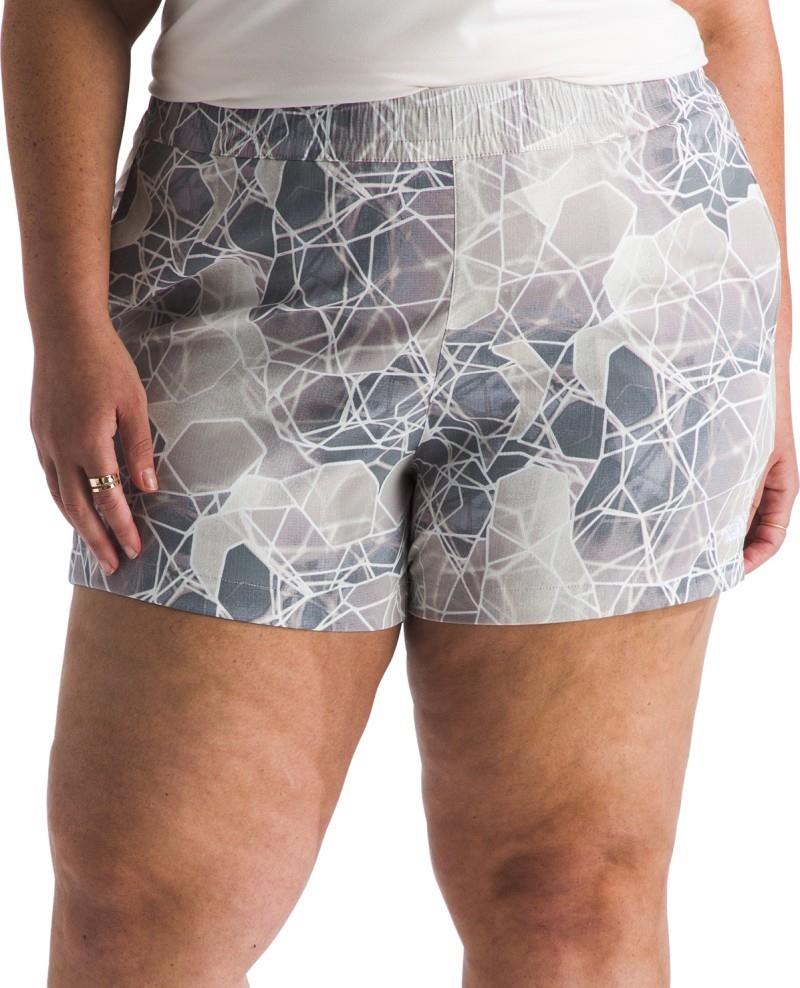 Class V Pathfinder Pull-On Shorts, Plus, Reg - Womens - moonstone grey oval intention print 1