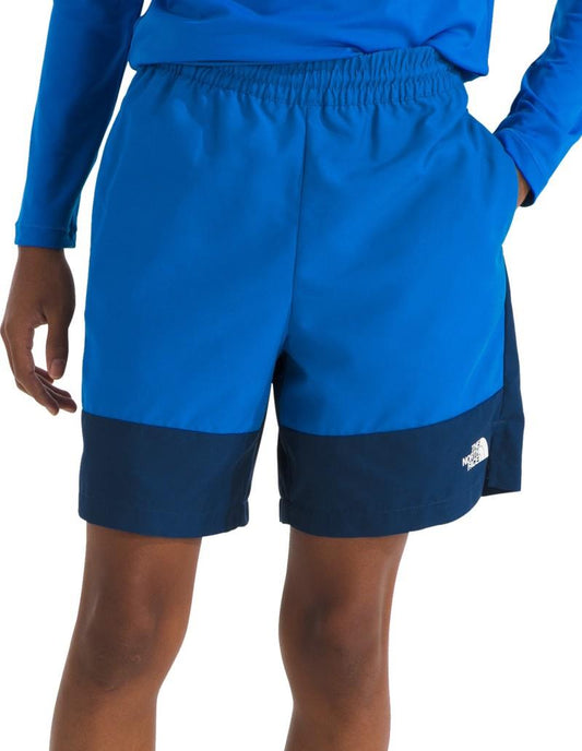 Class V Pathfinder Pull-On Shorts - Boys - hero blue tnf topo phantom print / estate blue tnf 1